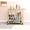 Champagne, variant on 5mm Mirrored Shelves, Caster Wheels Serving Cart | Ideal for Dining Areas, High - Capacity Storage