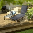 thumbnail image 3 of 2-Pack Patio Chaise Lounge Cushion Water-Resistant Heavy Duty Lounge Cushion 3" Thickness high-density foam with Washable Cover, 3 of 7