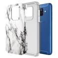 thumbnail image 2 of Samsung Galaxy A6 Case, Kaesar Slim Hybrid Dual Layer Shockproof Hard Cover Graphic Fashion Cute Colorful Silicone Skin Cover Armor Case for Samsung Galaxy A6 (White Marble), 2 of 5