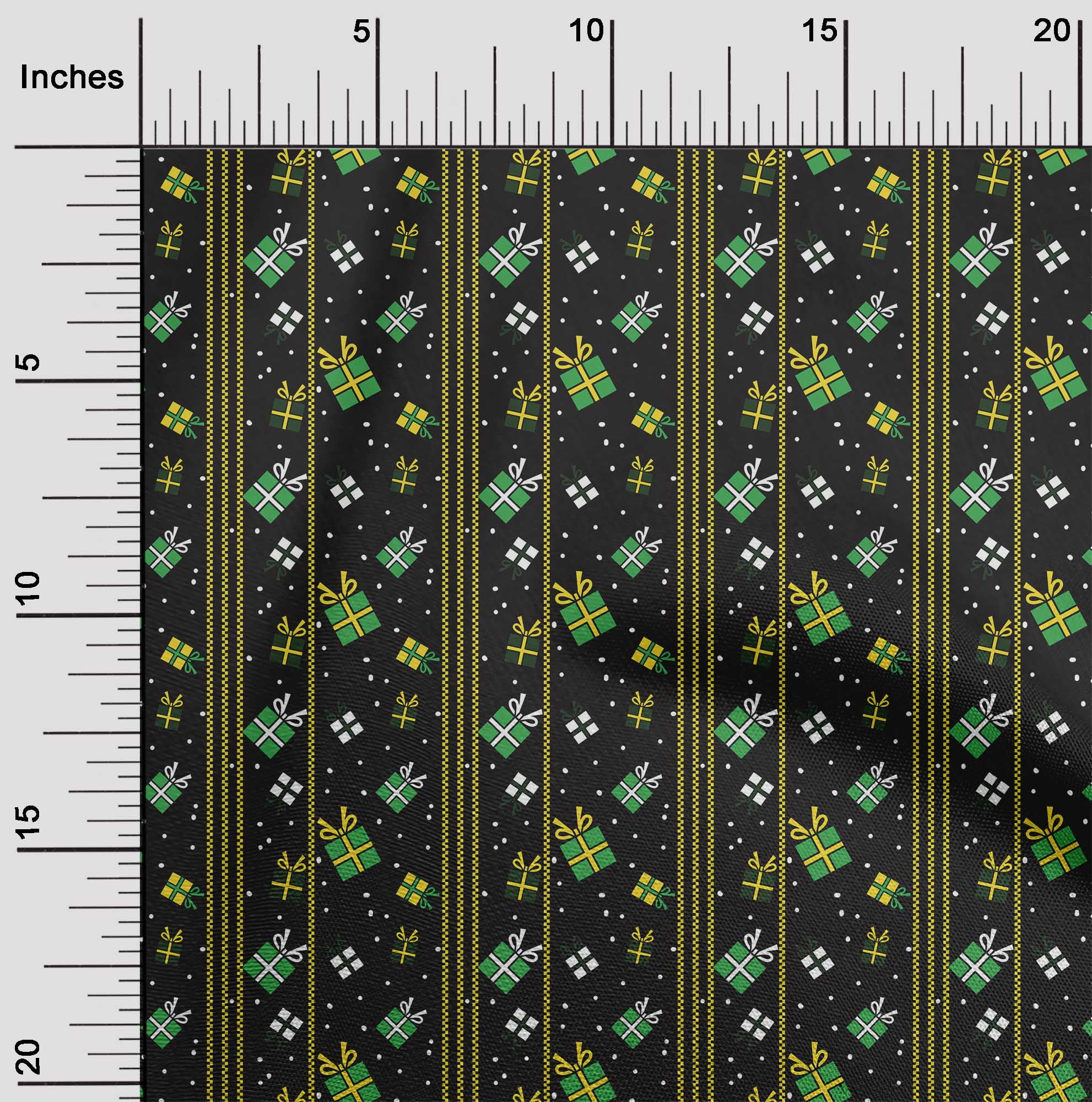 oneOone Silk Tabby Black Fabric Merry Christmas Sewing Fabric By The Yard Printed Diy Clothing Sewing Supplies 42 Inch Wide-G97