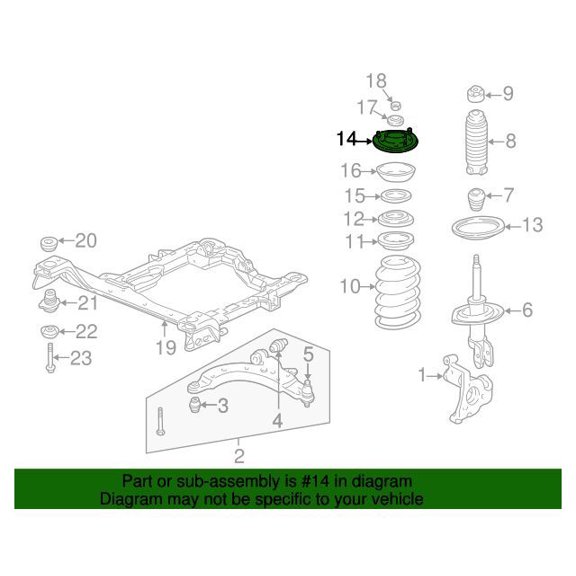 GM 25875709 Mount Asm-Frt Susp Strut