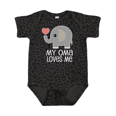 

Inktastic My Oma Loves Me Grandchild Gift Baby Boy or Baby Girl Bodysuit