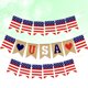 thumbnail image 4 of KAKOWELY 3 banderines de arpillera para el Día de la Independencia de Estados Unidos, banderines para colgar, suministros de decoración para fiestas de cumpleaños, 4 of 4