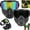 Colorful+black, variant on 2027 Upgraded Detachable Full Face Goggle Mask, Anti-Fog Grass Cutting Goggles for Welding, Riding