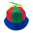 thumbnail image 3 of Propeller Bucket Hat Rainbow Top Hat Baseball Cap Dragonfly Beaded Fisherman Hat Style E Adults Size, 3 of 8