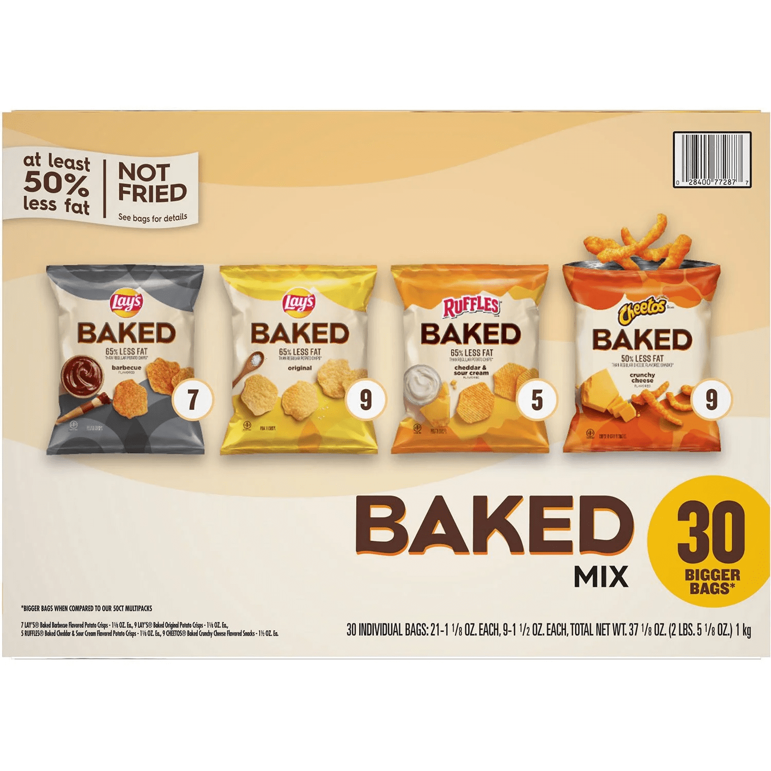 Frito-Lay Baked Mix Chips, Variety Pack, 30 ct with bowl by OMA