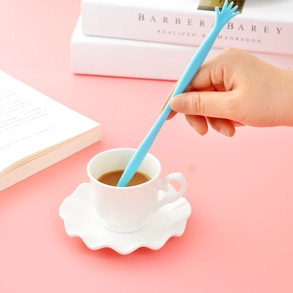 ROMANSENTIAL hot chocolate stir sticks Swizzle Sticks Plastic Beverage Stirring Bar 5 Pcs