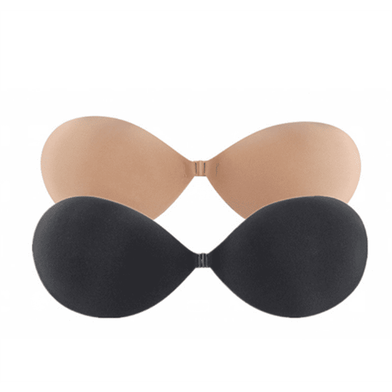 DOBREVA Women's Sticky Bra Strapless Backless Push Up Adhesive Bras  Invisible Stick On Silicone