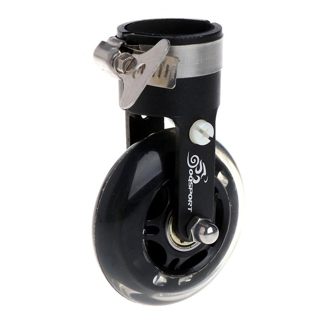 Grey Rueda de rodillo auxiliar para bicicleta plegable portátil, asistente de bicicleta plegable, rueda de desplazamiento, piezas de accesorios de ciclismo plegables