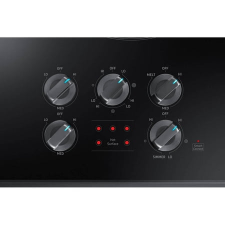 Samsung - 36" Electric Cooktop with WiFi - Black Stainless Steel