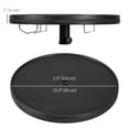thumbnail image 3 of Outsunny 23.6" Umbrella Table Tray, Outdoor Umbrella Table, Black, 3 of 10