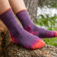 thumbnail image 4 of Darn Tough Women's Hiker Micro Crew Midweight with Cushion Sock, Purple/Plum Heather, Medium, 4 of 5