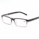 thumbnail image 2 of Gafas de lectura clásicas con montura progresiva de color y patas de resorte, lentes de resina, gafas de lectura de dos colores para personas mayores, 2 of 5