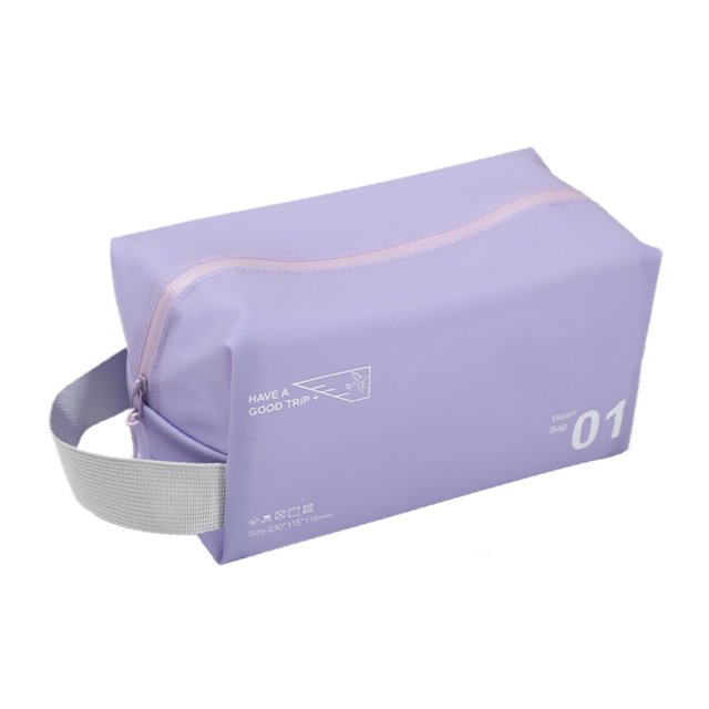 Bolsa de maquillaje de viaje Fernando de gran capacidad resistente al agua Violeta
