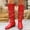 41, variant on OKBOP Women's Knee High Boots, Round Toe Low Heel Faux Leather Winter