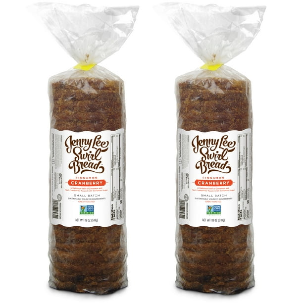 Jenny Lee Swirl Bread Cinnamon Cranberry 2 Pack