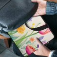 thumbnail image 4 of AWERP Spring Flower Butterfly Tulip Laptop Bag Diving Fabric Sleeve Carrying Bag 17inch, 4 of 5