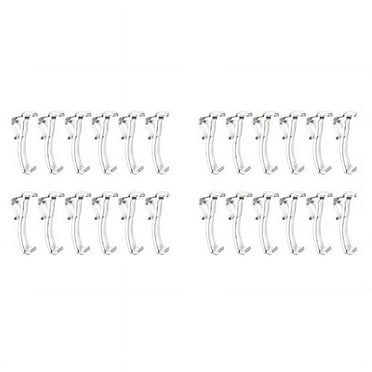2.5 Inch Valance Clips Window Blind Clips Clear Plastic Valance Retainer Holder Hidden Valance Clips(24 Pieces)