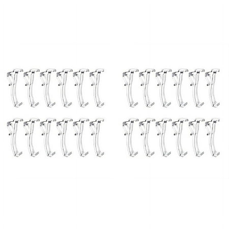

2.5 Inch Valance Clips Window Blind Clips Clear Plastic Valance Retainer Holder Hidden Valance Clips(24 Pieces)
