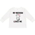thumbnail image 3 of Inktastic My Meemaw Loves Me Girls Gift Girls Long Sleeve Toddler T-Shirt, 3 of 5
