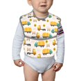 thumbnail image 6 of Zufioo Cars Print Toddler Adjustable Waterproof Bib, 11.6x15 Inch Feeding Bib Suitable for 6-24 Month Babies, 6 of 8
