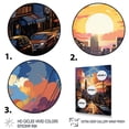 thumbnail image 3 of Designart "Pop Art Atlanta I" Cityscapes Floater Framed Wall Art Print, 3 of 7