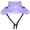 violet, variant on Minzimin Dogs and Cats Sunshade Anti-Strangulation Hat Anti-Peeling Ears Adjustable Rope Buckle Bucket Hat Pet Supplies