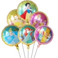 thumbnail image 4 of Juego de 6 globos de aluminio de la princesa Sofía, Blancanieves, Le Pei y Jasmine de Disney, juguetes para niñas, decoración de cumpleaños, suministros para fiestas de baby shower, 4 of 5