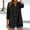 Black, variant on Endives Women's Linen Shirt 3/4 Sleeve Shirt Fashion Casual Solid Color Shirts Button Down Shirts For Women Spring Summer Pink