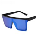 thumbnail image 5 of Gafas de sol de montura grande de tendencia europea y americana, gafas de sol retro de una pieza personalizadas para hombre, gafas de calle para mujer, 5 of 5