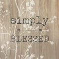 thumbnail image 2 of Dos Santos, Bella 15x15 White Modern Wood Framed Museum Art Print Titled - Simple Blessed, 2 of 4