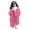 Hot Pink, variant on Winter Jackets for Girls, Fashion Button Mid-length Thermal Outerwear for Cold Weather White Size 2-3 T