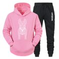 thumbnail image 4 of 2023 Korea Mens Sweatshirt Sets Hoodie+Sweatpants 2 Piece Suits Casual Womens Kawaii Streetwears Fashion Luxury Tracksuit Outfit, 4 of 4