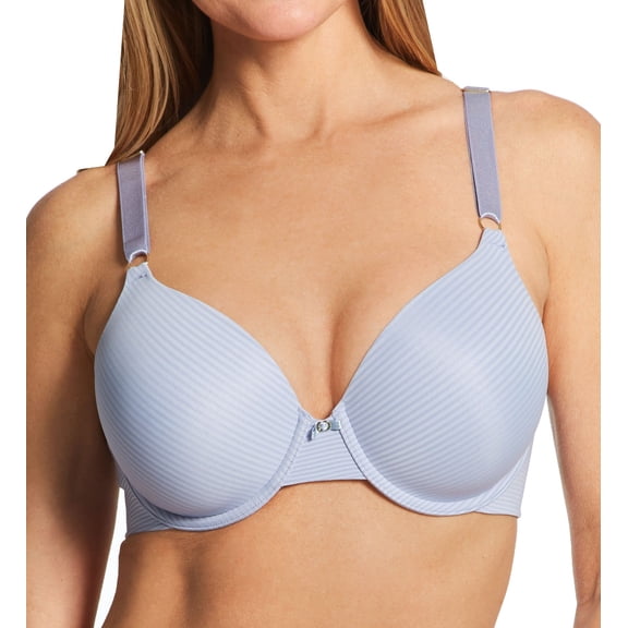 Women's Vanity Fair 75345 Beauty Back Full Coverage Underwire Bra (Romance Blue Stripe 36D)