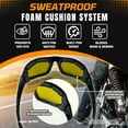 thumbnail image 3 of Bikershades SMALL Night Riding Motorcycle Safety Glasses Foam Padded Women, Boys and Girls…, 3 of 8