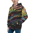 thumbnail image 2 of Kdxio Colorful Dragon Head Profile Pattern Kids Boys Girls Zip Up Hoodie 3D Printed Hooded Sweatshirt Hoody Coat with Pocket 7-12 Y-Medium, 2 of 6