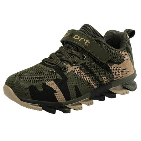 

Yinguo Fashion Boy Big Boy Camouflage Mesh Breathable Comfortable Casual Sneakers Shoes Camouflage 28