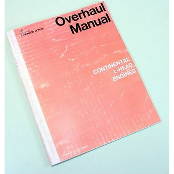 Continental L-Head B371 B427 Engine Motor Service Repair Owners Operators Manual