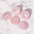 thumbnail image 2 of Lots 5 Round Flocking Round Blush Face Applicator Puff Blender Pink, 2 of 8
