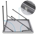 thumbnail image 5 of 3/4ft Folding Table Plastic Portable Card Table for Camping Picnic Party 3 Shape, 5 of 10