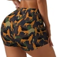 thumbnail image 2 of Fotbe German Shepherd Dog Seamless Shorts, Womens Workout Shorts High Waist Stretch Booty Short for Gym/Yoga/Running/Biking-Small, 2 of 9