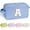 Blue, variant on Yoolife Initial Travel Makeup Bags Set for Women Girl, Small Toiletry Cosmetic Bag, Makeup Organizer, Birthday Gifts for Women, Travel Pouch, Pink, L