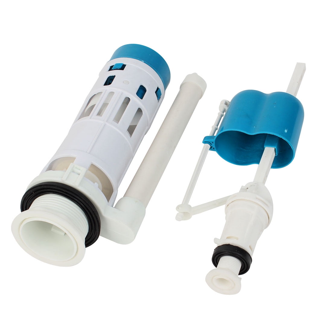 Home Plastic Double Press Type Water Tank Drain Toilet Fill Valve