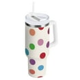 thumbnail image 7 of Yayeee Tumbler with Lids and Straws and Handle Insulated Cup 30oz Stainless Steel Vacuum Bottle for Iced & Hot Beverages, 7 of 7