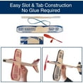 thumbnail image 4 of Balsa Wood and Styrofoam Airplane Toys Set | Wooden Airplane Kits | 2 Rubberband Powered Propellor Planes, 2 Balsa Wood Glider Planes, and 6 Foam Model Toy Airplane Kits | Classic Toys for Children, 4 of 7