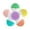 Dark Color, variant on VMWMSSR Rotatable 5 Color Highlighter Marker Flower Shaped Text Marker Portable Fluorescent Highlighter For Drawing Office Indoor Outdoor Use(Dark Color-100ML)