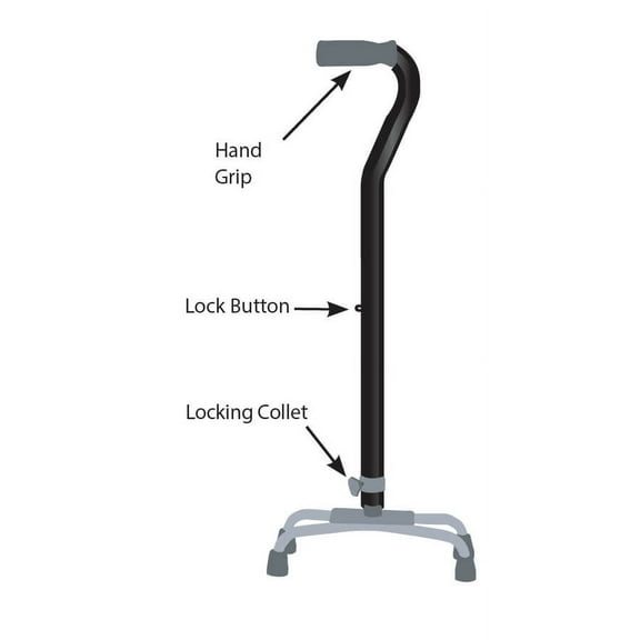 True Comfort Quad Cane