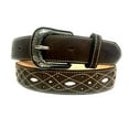 thumbnail image 4 of WESTERN LEATHER BELT. COWBOY RODEO CASUAL SUEDE LEATHER BELT CINTO VAQUERO, 4 of 9