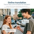 Smart Glasses with AI,Metal Smart Glasses with 144+ Languages Real-Time Translation, Touch Control, Voice Assistant, Anti-Blue Light, Smart Music Glasses for Business, Travel & Students (White)