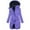 Light Purple, variant on Long Puffer Jacket Womens - Thick Linend Winter Coats for Women Waterproof Warm Sherpa Parka Jackets